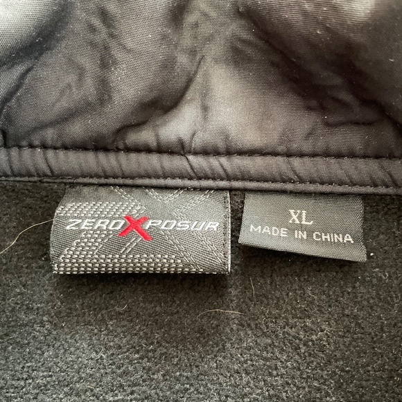 Zeroxposur Men’s Black Jacket Sz XL Medium Weight Casual Full Zip w/Pockets - Picture 9 of 12